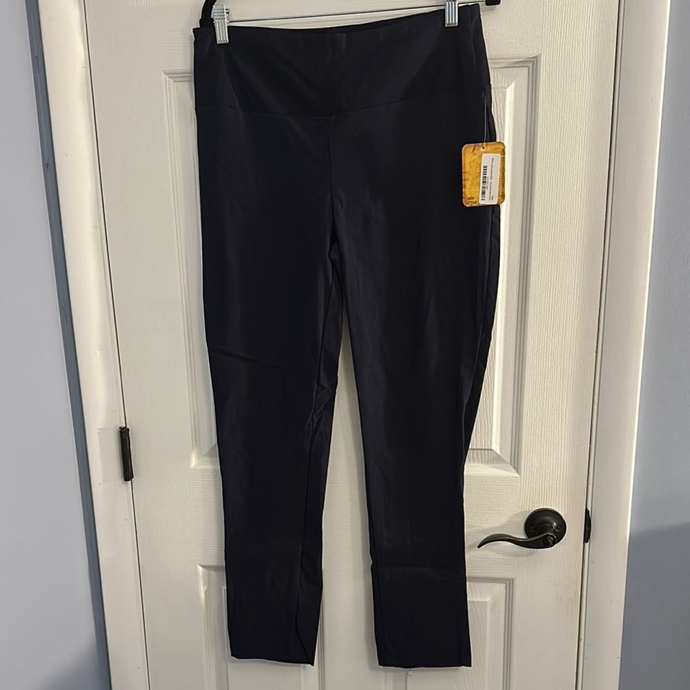 Navy Stretch Pull On Pants XL NWT